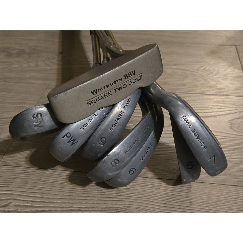Square Two Golf Whitworth Oversize 88V Iron Set SW, PW, 5, 6, 7, 8, 9,‎ & Putter